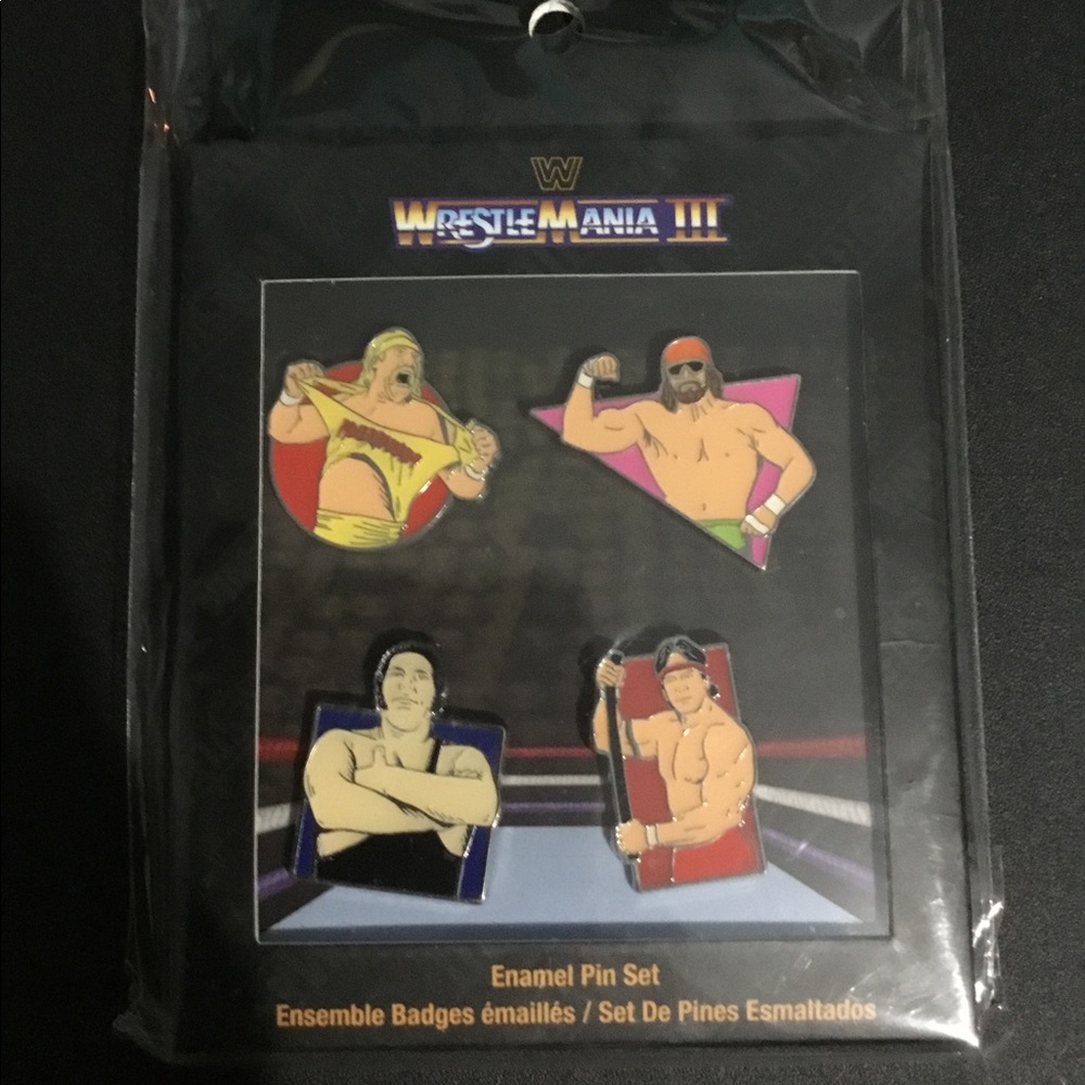Wrestlemania III Pin set